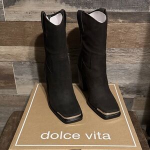 Dolce Vita Black Heeled Boots